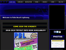 Tablet Screenshot of palmbeachlightning.com